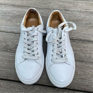 Thursday boot company white leather premier low top sneakers men’s size 9